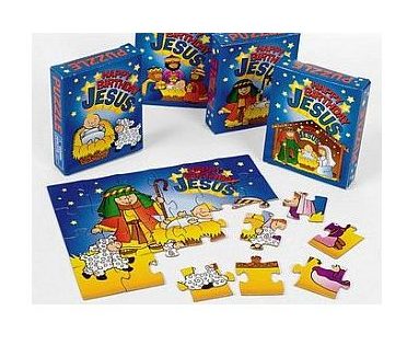 advent basket, happy birthday jesus jigsaws, interactive play ideas for advent