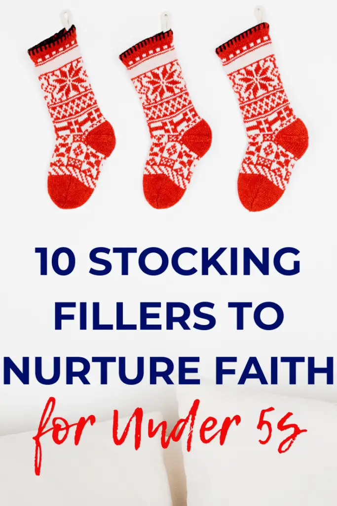 Faith-building stocking stuffers for your under 5s this Christmas! Fill their stocking with items to encourage and challenge them as they grow as Christians.