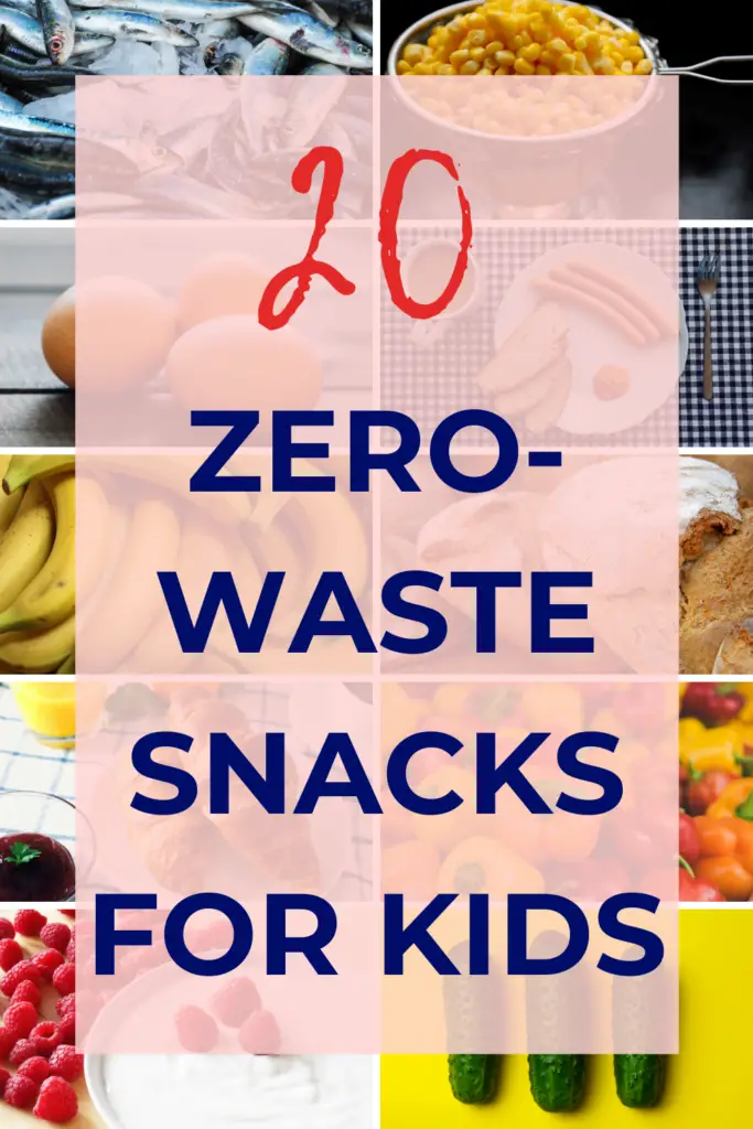 20 easy zero waste snacks for kids. Food which doesn't come in plastic packaging, but can be quickly prepared for zero waste snacks to go.