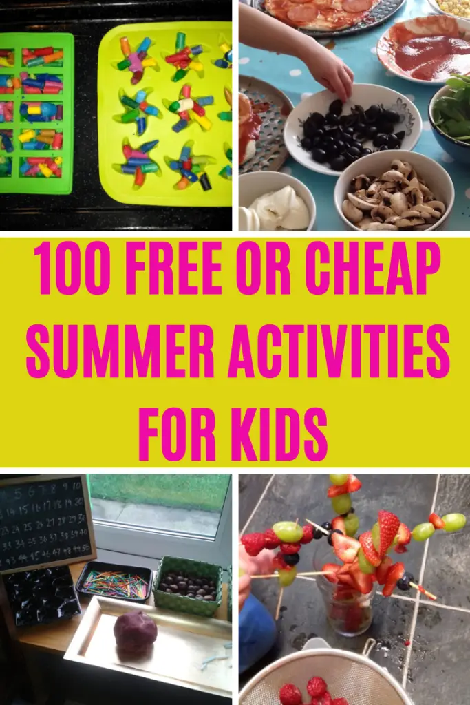 summer bucket list for kids, free summer fun, cheap summer fun, things for kids to do in the summer that don't cost money