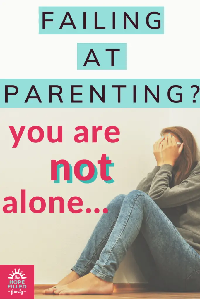 For those days (or weeks, or months, or years) when you feel like you're failing at parenting, here is your hope, your encouragement and some practical ideas.