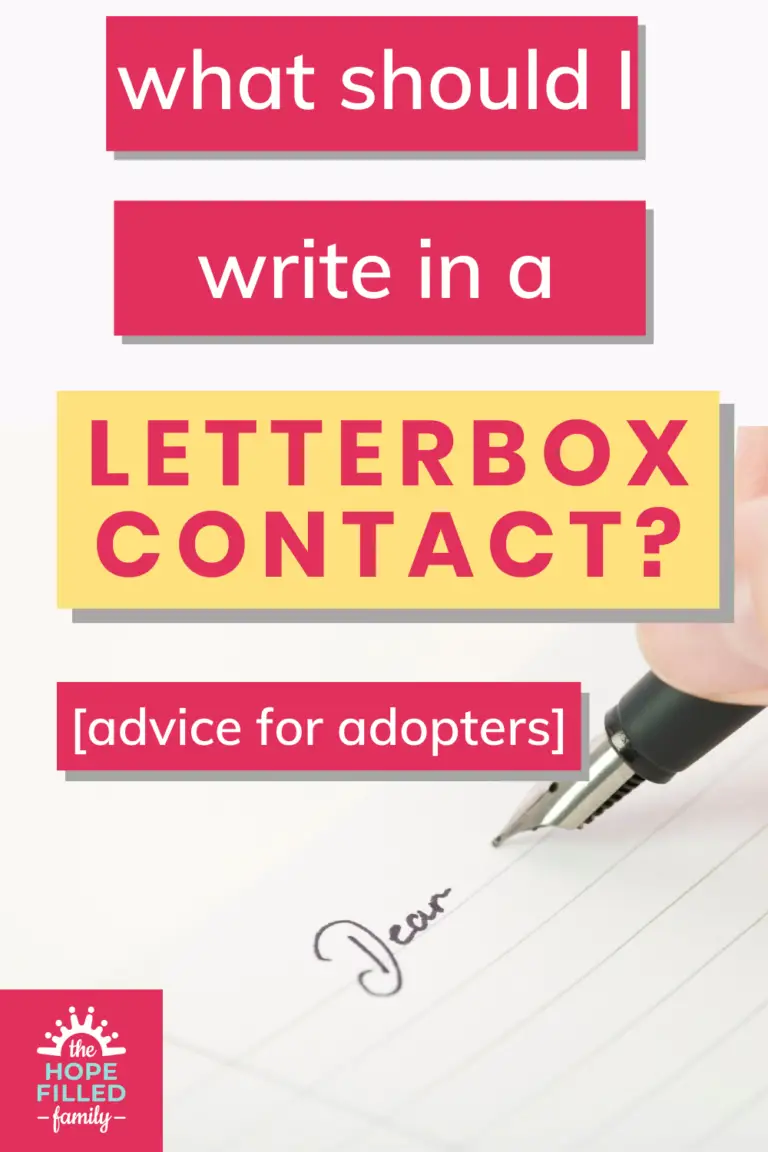WHAT SHOULD I WRITE IN A LETTERBOX CONTACT? The HopeFilled Family