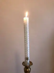 Advent candle - from How to Celebrate Advent at Home: 10 Advent Ideas for Families.