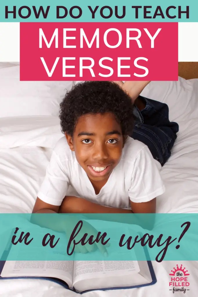 How do you teach memory verses in a fun way? Memory verse games for non-readers, how to remember foundational Bible memory verses, how to teach a child to memorize Bible verses.