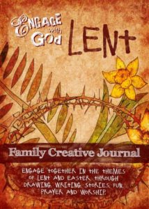 lent devotions for families, what can families do for lent, what do you teach kids during lent, engage with god, lent family creative journal, engage worship